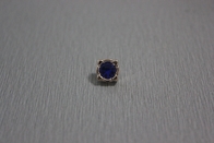 14L 아BS 아크릴 주문 의류는 소녀 셔츠를 위한 파란 다이아몬드로 단추를 끼웁니다
