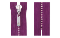 유행 자동 자물쇠 # 의복/가정 직물을 위한 8개의 수정같은 다이아몬드 지퍼