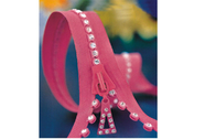 분홍색 5#는 브래지어, 복장, 의복을 위한 가까운 끝을 가진 다이아몬드 쪼개지는 지퍼를 골라냅니다