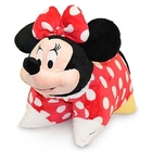 견면 벨벳 Minnie 머리를 가진 빨간 사랑스러운 디즈니 미니 마우스 유아 베개