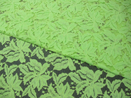 아름다운 꽃 면 민감하는 염색 SYD-0013를 가진 나일론 레이스 직물 녹색