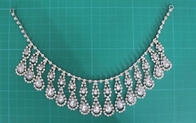 은과 명확한 여자 소녀를 위한 Handmade 모조 다이아몬드 합금 목걸이는 옷을 입습니다