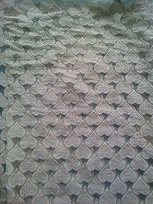 심혼 본을 가진 수용성 수를 놓은 organza 레이스 직물 폭 125cm