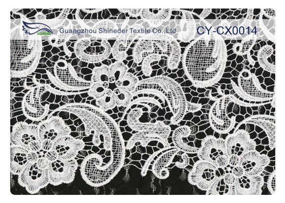 복장 CY-CX0014를 위한 레이스 직물이 OEM/ODM 주문 나일론에 의하여 수를 놓았습니다