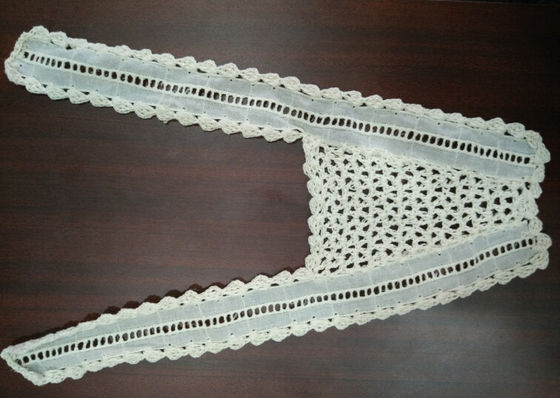 Handmade 자수 레이스 직물 손질, 복장 치마 면 레이스 손질