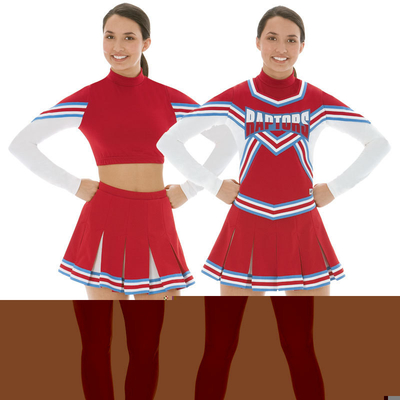 환호 팀 활을 가진 금속 모조 다이아몬드 젊음 Cheerleading 의복