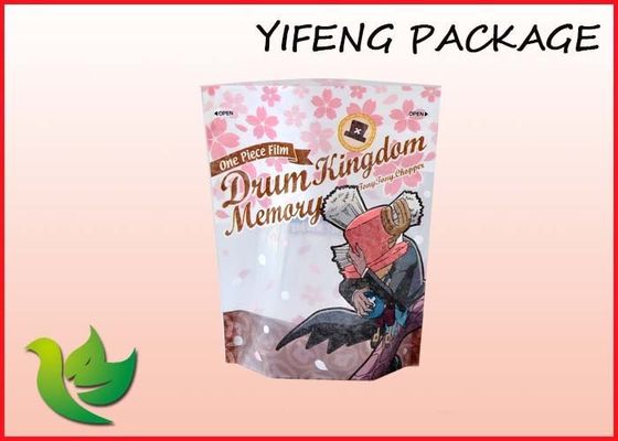 플라스틱 식품 포장은 주머니를 위로 서 있습니다