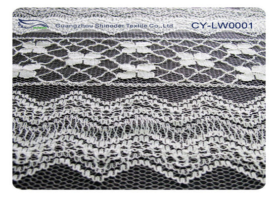 복장 면 나일론 레이스 직물 Eco 친절한 30% 나일론 70% 면 CY-LW0001